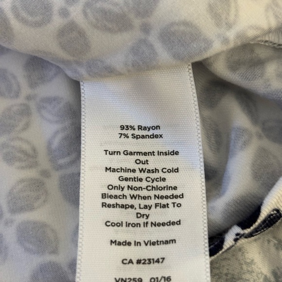 Talbots Black and White Wrap Blouse - Picture 3 of 8